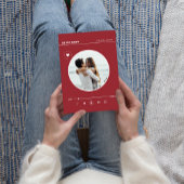 Retro Rood Hart Voor eeuwig Liefde Valentijns Kaar