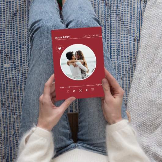 Retro Rood Hart Voor eeuwig Liefde Valentijns Kaar