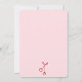 Retro Rood Roze Liefde in de lucht vrijgezellenfee Kaart (Achterkant)