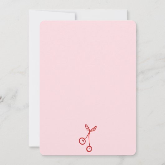 Retro Rood Roze Liefde in de lucht vrijgezellenfee Kaart (Achterkant)