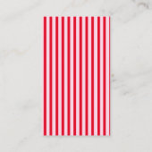 Retro rood & roze strepen The Panty Game  Informatiekaartje (Achterkant)