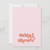 Retro Rood Roze Vrijgezellenfeest Kaart (Achterkant)