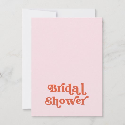  Retro Rood Roze Vrijgezellenfeest Kaart (Achterkant)