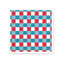 Retro rood wit blauw tartan ruitjespatroon 4 juli