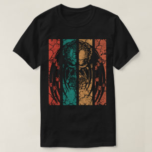Retro Roofdier Gezicht  T-shirt