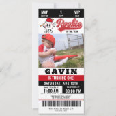 Retro Rookie van het Jaar Basketbal Foto Verjaarda Kaart (Voorkant)