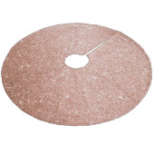 Retro Roos Glitter Tree Rok – Rustieke Kerst Fleece Kerstboom Rok (Gekanteld)