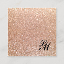  Retro Roos Gold Glitter Monogram Beauty