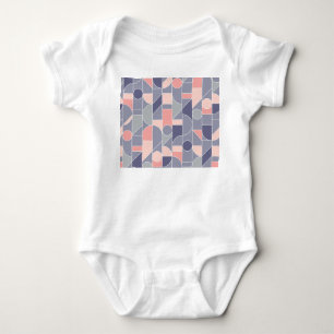 Retro Roos grijs naadloos motief Romper