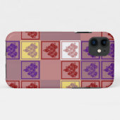 Retro Roos harten telefoonbehuizing Case-Mate iPhone Case (Achterkant (horizontaal))