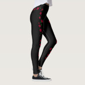 Retro Roos Leggings vrouwen (Rechts)