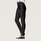 Retro Roos Leggings vrouwen (Links)