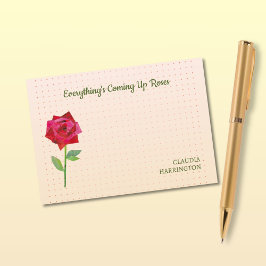 Retro Roos Roze Perzik Motivatie Huis Kantoor Post-it® Notes