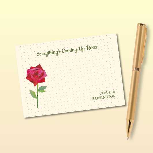 Retro Roos Schattige Grappig Motivatie Huis Kantoo Post-it® Notes