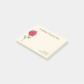 Retro Roos Schattige Grappig Motivatie Huis Kantoo Post-it® Notes (Schuin)