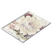 Retro Roos Upholstered Design Notitieboek (Linkerzijde)