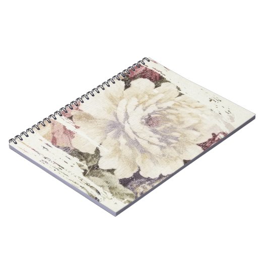 Retro Roos Upholstered Design Notitieboek (Linkerzijde)