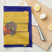 Retro Rooster Crate Art Keukenhanddoek (Quarter Fold)