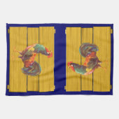 Retro Rooster Crate Art Keukenhanddoek (Horizontaal)