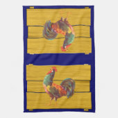 Retro Rooster Crate Art Keukenhanddoek (Verticaal)