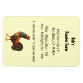 Retro Rooster Custom Adverteren Magnet Magneet (Horizontaal)