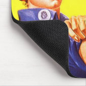 Retro Rosie de constante koele kracht van Riveter  Muismat (Hoek)