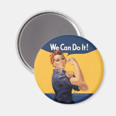 Retro Rosie, we kunnen het doen Magneet (Voorkant / Achterkant)
