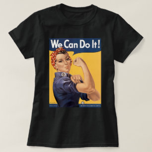 Retro Rosie, we kunnen het doen T-shirt