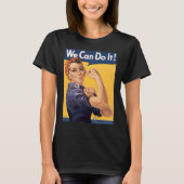 Retro Rosie, we kunnen het doen T-shirt (Voorkant)