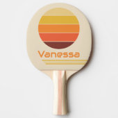 Retro rotatie gestreepte tafeltennisbatje (Voorkant)