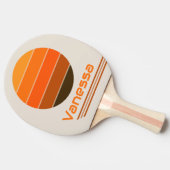Retro Rotatie  Midnight Sunrise Tafeltennisbatje (Zijkant)