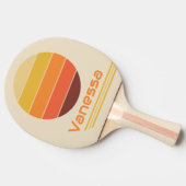 Retro Rotation Gestreepte Tafeltennisbatje (Zijkant)