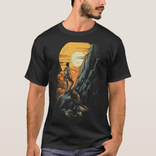 Retro rotsklimmen klimmer Graphic T - shirts f