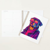 Retro Rottweiler � 80s Neon Vibe Hond Planner (Display)