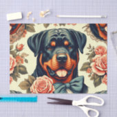 Retro Rottweiler Illustratie Tissuepapier (Craft)