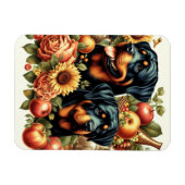 Retro Rottweiler Schilderen Magneet (Horizontaal)