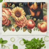 Retro Rottweiler Schilderen Theedoek (Gevouwen)