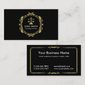 Retro Round Faux Gold Libra Professional Visitekaartje (Voorkant / Achterkant)