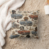 Retro Route 66 Cockapoo Worpillow Kussen (Deken)