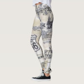 Retro Route 66 de Leggings van de Stijl (Links)