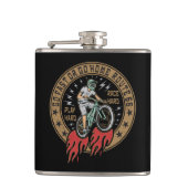 Retro Route 66 Fietsroute Heupfles (Voorkant)