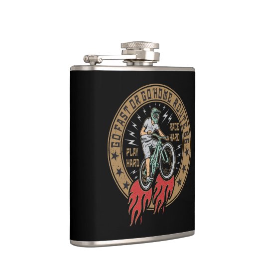 Retro Route 66 Fietsroute Heupfles (Rechts)