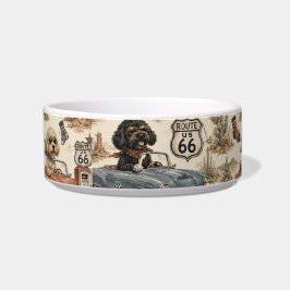 Retro Route 66 Hond Voerbakje