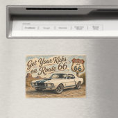 Retro Route 66 Koelkastmagneet | Magneet (Insitu (Vaatwasser))