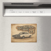Retro Route 66 Koelkastmagneet Magneet (Insitu (Vaatwasser))