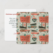Retro Route 66 Motel Kerstmis (Voorkant / Achterkant)