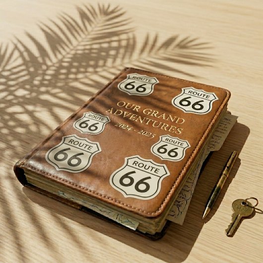 Retro Route 66 Schild Aangepast Sticker