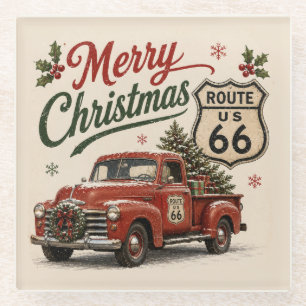 Retro Route 66 Vakantie Drink Decoratie Glazen Onderzetter