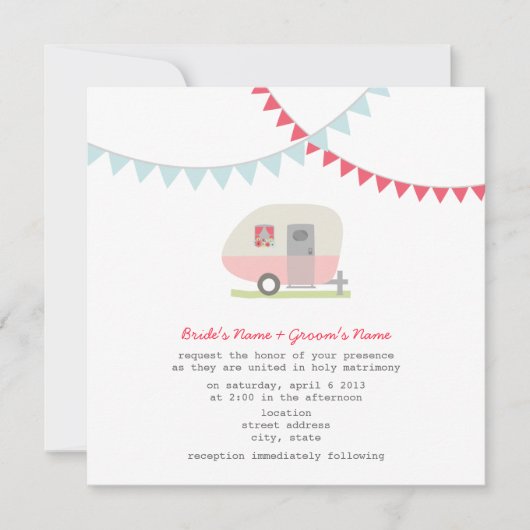 Retro Roze Aanwezigheid voor weduwen Kaart (Voorkant)