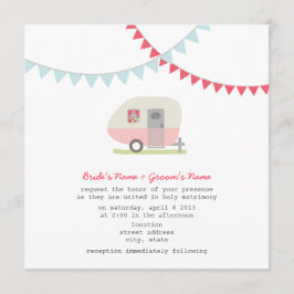 Retro Roze Aanwezigheid voor weduwen Kaart